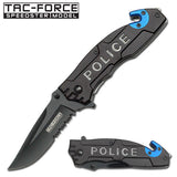 Tac-Force TF-525PD 4.75" Police Folding Rescue Knife