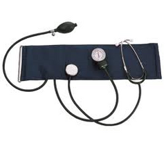 Blood Pressure Meter Aneroid with Stethoscope Combined