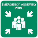 Small Emergency Assembly Point safety sign