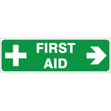 First Aid - ( Right ) safety sign