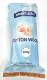 Simply Soft Organic Cotton Wool Roll - 250g