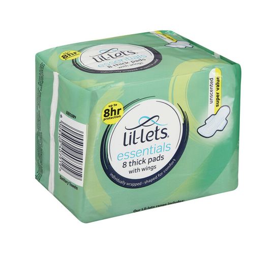 Sanitary Pads 8's - Unscented