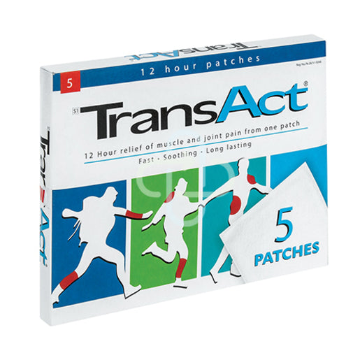 TransAct Medicated Patches 5 Pack The Paramedic Shop Cc transact-medicated-patches-5-pack-the-paramedic-shop-cc