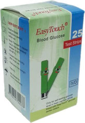Easy Touch Glucose Test Strips (25 per Vial)