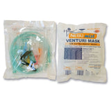 Venturi Oxygen Masks with tubing and 6 Diluters