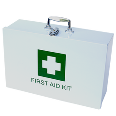 Empty Metal First Aid Box Only