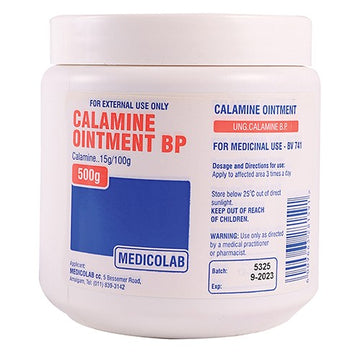 Calamine Ointment 500g Tub – The Paramedic Shop cc