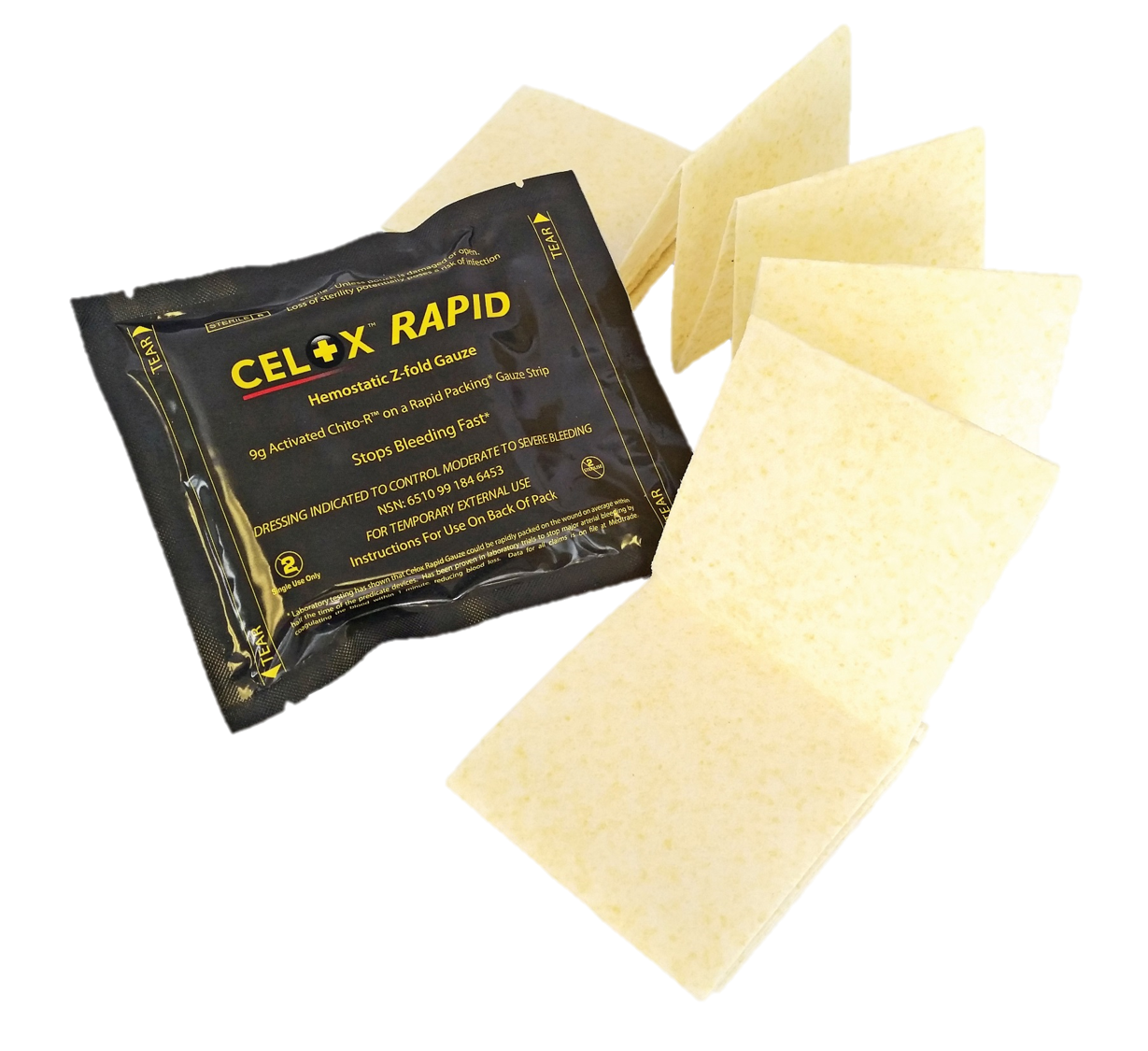 Celox Rapid Gauze - Z-Fold