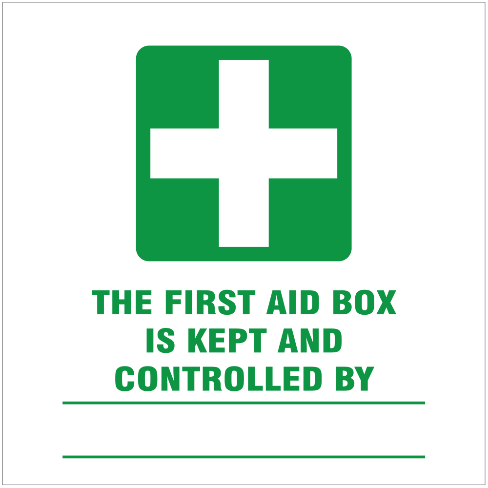 First aid box is kept and controlled by safety sign β The Paramedic Shop cc
