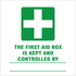First aid box is kept and controlled by safety sign