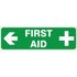 First Aid - ( Left ) safety sign