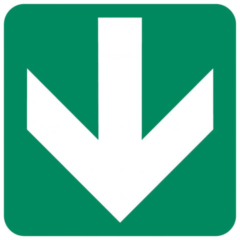 Directional Green Arrow safety sign | The Paramedic Shop cc