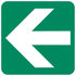 Directional Green Arrow safety sign