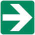 Directional Green Arrow safety sign