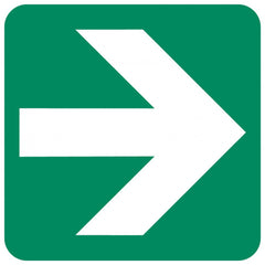 Directional Green Arrow safety sign