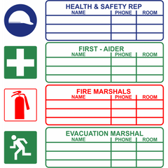 Medium Health and Safety Rep Safety sign