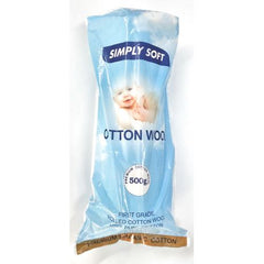 Simply Soft Organic Cotton Wool Roll - 500g