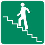 Stairs Going Up (Left) safety sign