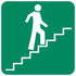 Stairs Going Up (Right) safety sign