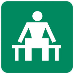 Waiting Place safety sign